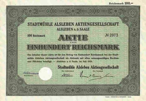 Stadtmühle alsleben 1935 - ag,