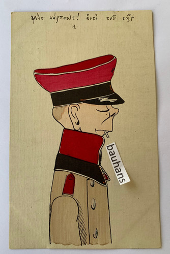 Karikatur soldat von - von, paul