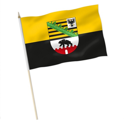 Stockflagge sachsen anhalt - stockflagge, sachsen-anhalt