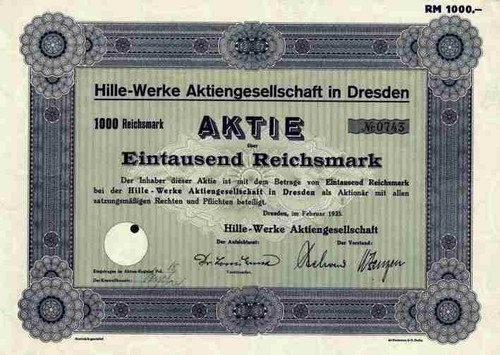 Hille werke 1935 dresden - hille,