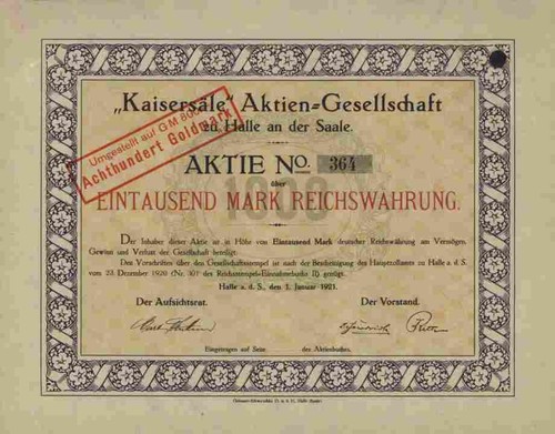 Kaisersäle 1921 halle - 1921,