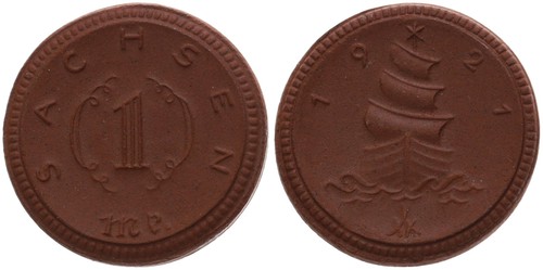 Deutschland sachsen 1 mark - deutschland,