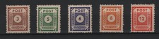 1945 Ost-Sachsen Mi. 56-60 **