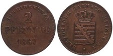 Altdeutschland - 2 Pfennige