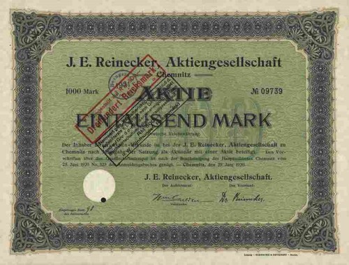 Reinecker ag 1920 - e.,