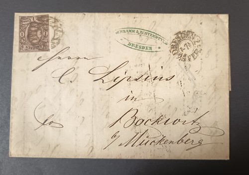 Sachsen 1857 ein neu groschen - sachsen, neu-groschen