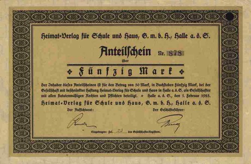 Heimat verlag schule haus 1925 - schule,