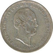 Sachsen 1/6 Taler 1854