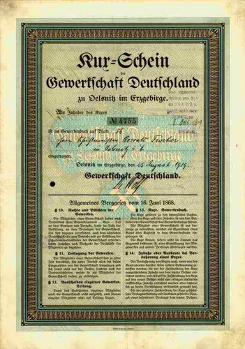 Gewerkschaft deutschland kux - gewerkschaft,