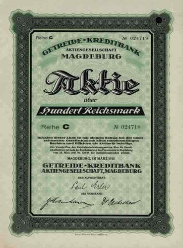 Getreide kreditbank 1925 - kreditbank, ag