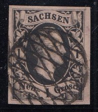 Sachsen, Mi.Nr. 4 II Freim