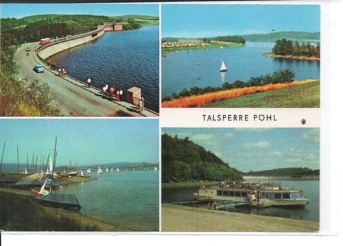 Postkarte sachsen pöhl - sachsen,